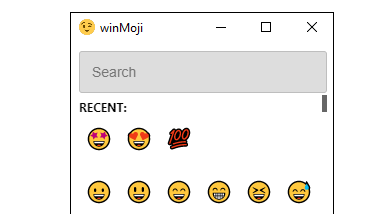 recently used emojis
